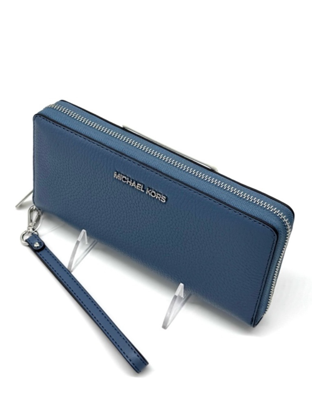 Michael Kors Large Continental Wallet Denim Blue - Picture 7 of 9